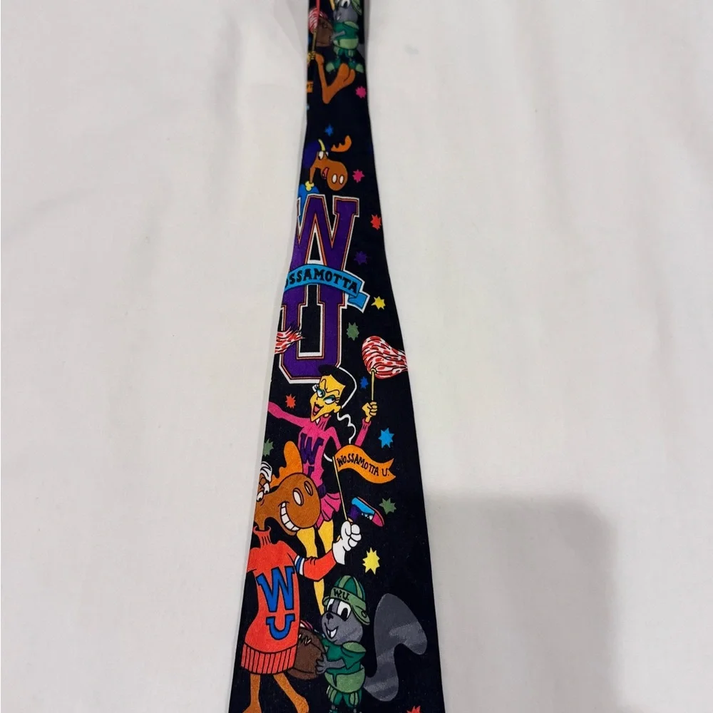 Bolero  vintage 1993 Rocky and Bullwinkle and Friends 100% Silk Neck Tie Necktie